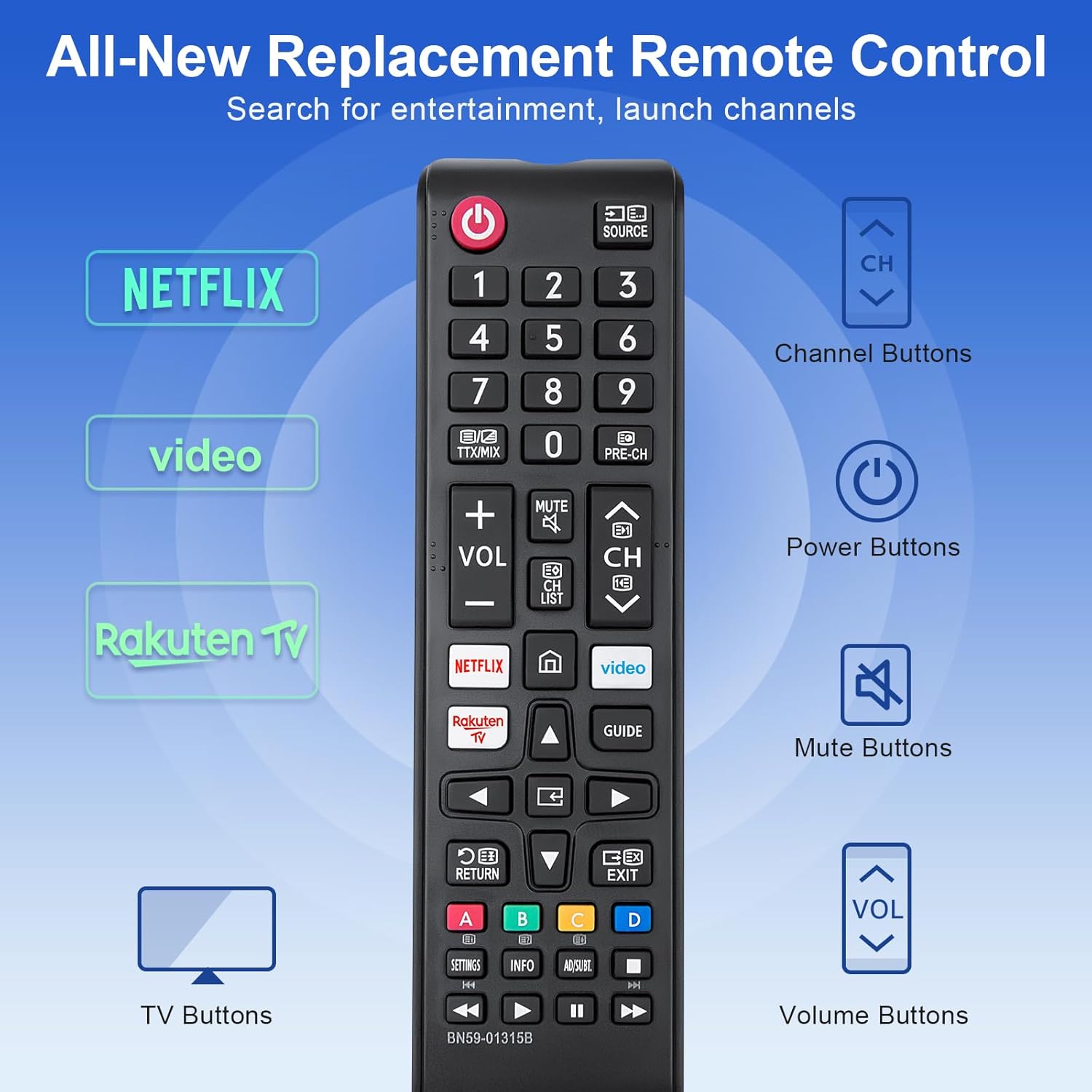 Thumbnail 5 de Samsung TV Remote Replacement Pack 2