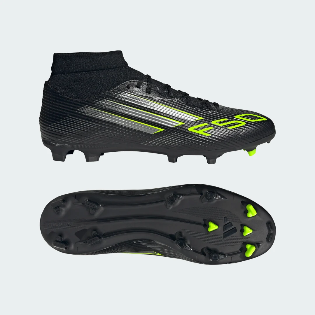 Detalle de Bota de fútbol Adidas F50 League Mid para césped natural seco y multisuperficie