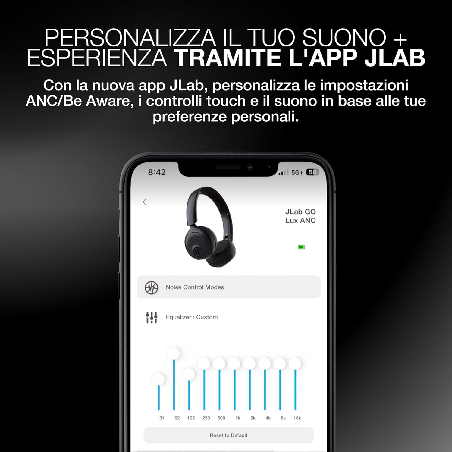 Thumbnail 6 de JLab Go Lux ANC Cuffie On Ear 70 ore