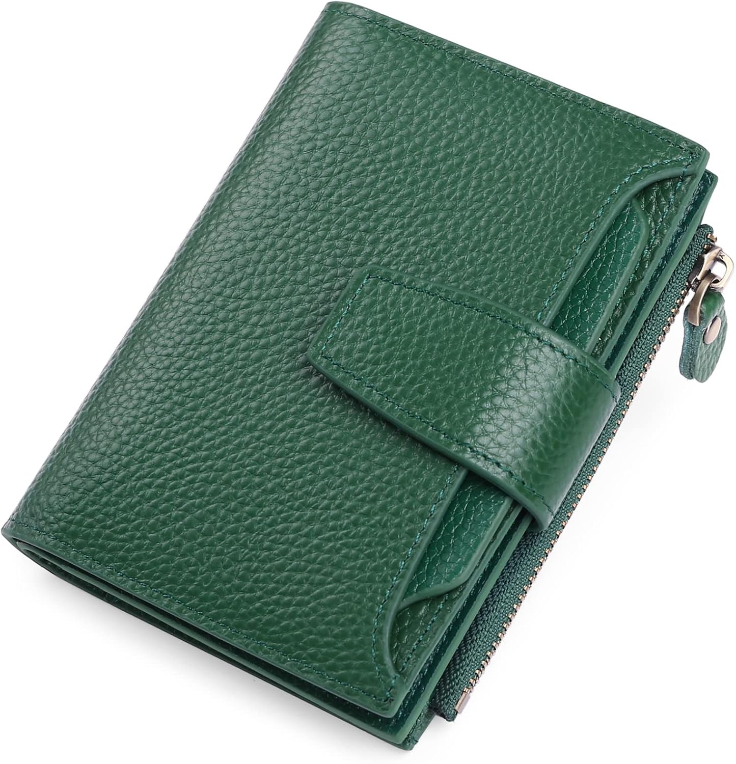Detalle de SENDEFN RFID leather compact wallet 5.12 in