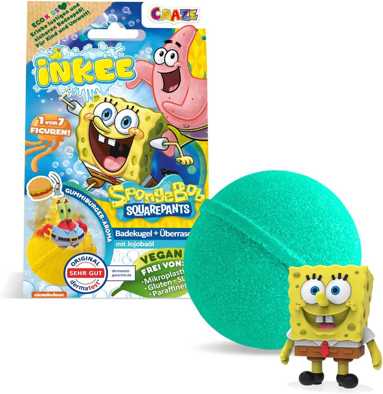 Thumbnail 6 de INKEE SpongeBob 5er Pack – Badekugeln mit Überraschung (80 g × 5)