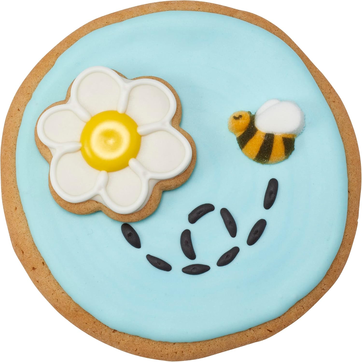 Detalle 2 de Lucks Dec-Ons Molded Sugar Bumble Bee Cake Toppers, 1-Inch, 176 Count