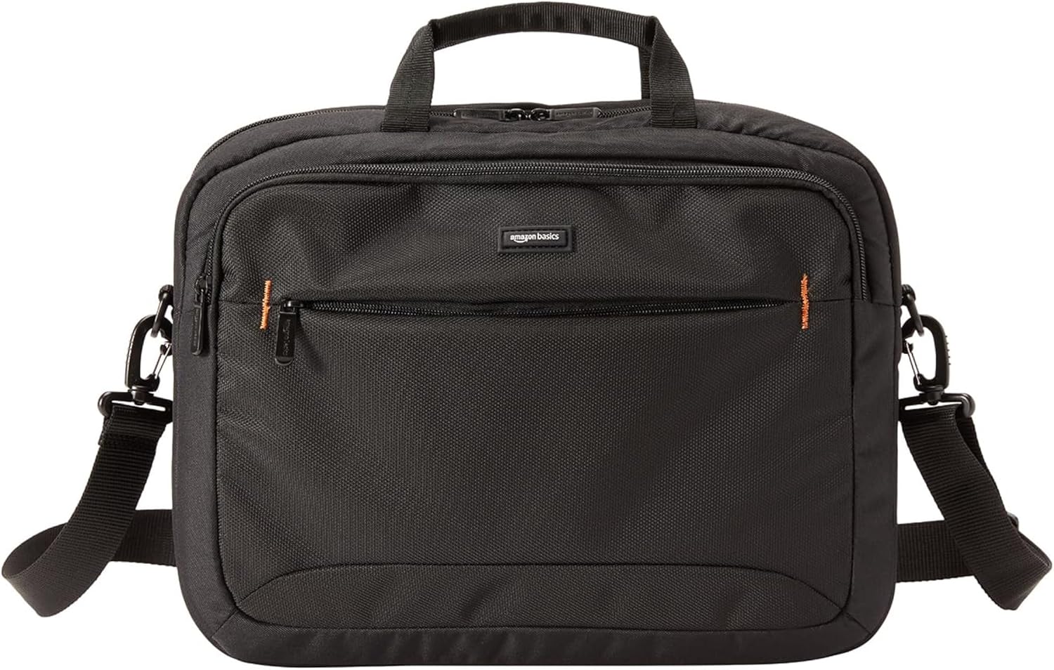 Thumbnail 3 de Amazon Basics Compact Laptop Shoulder Bag up to 15.6in (39.6cm) – Padded Strap & Zipped Accessory Pocket, Black