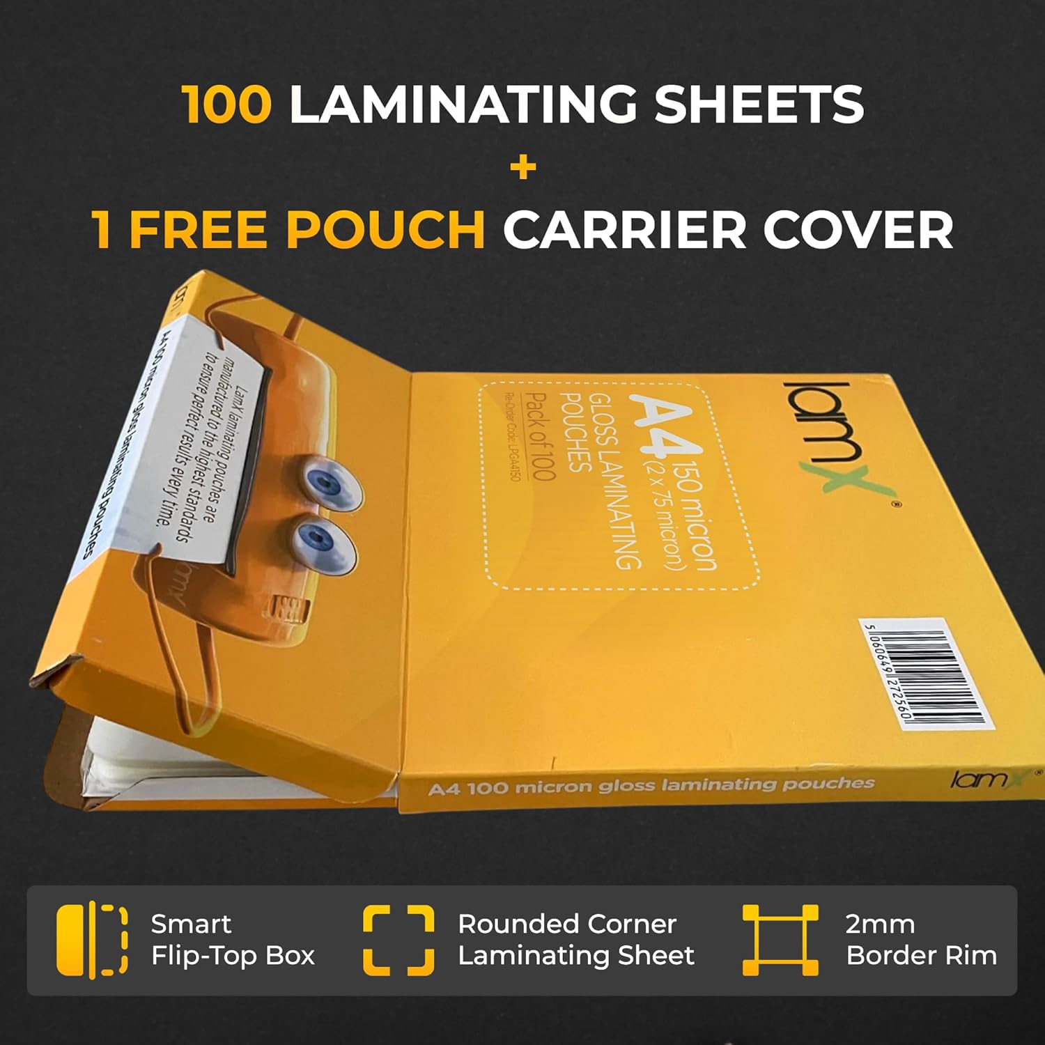 Thumbnail 6 de LAMX A4 Laminating Pouches 150 micron (75+75) – High Gloss, Anti-Static Pack of 100