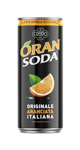 Detalle de Oransoda Bevanda Gassata all'Arancia, 24 Lattine da 33 cl – autentica arancia siciliana in ogni sorso
