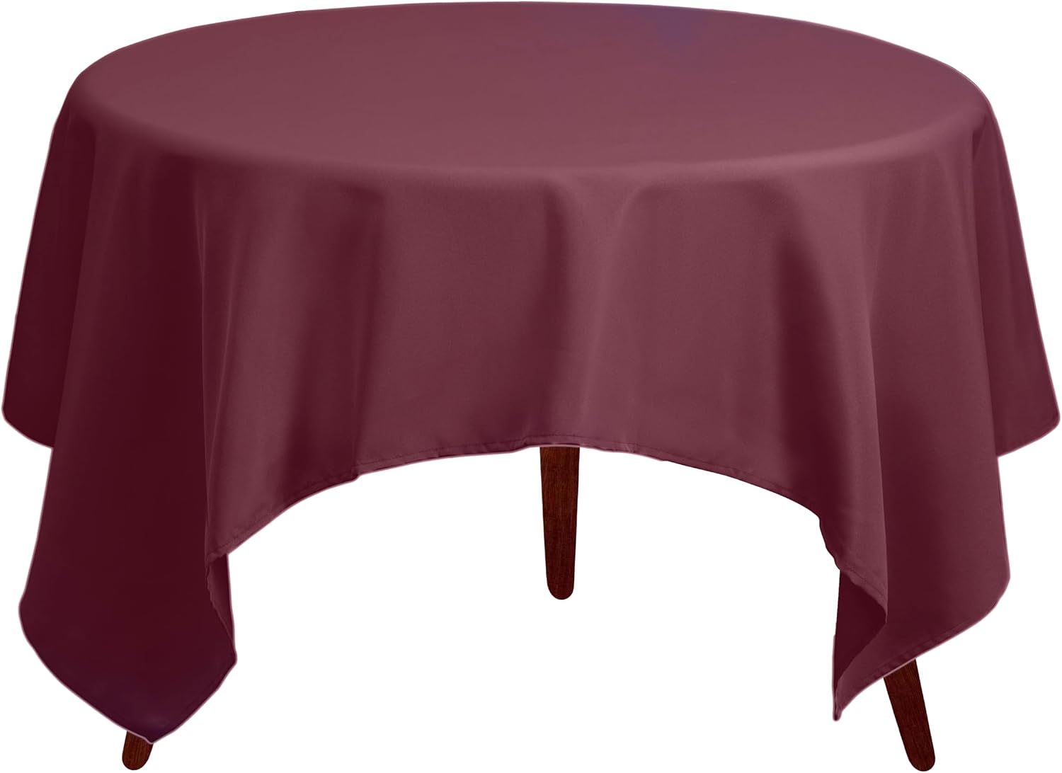 Thumbnail 1 de Gee Di Moda 85 x 85 Inch Burgundy Square Tablecloth: Heavy-Duty, Washable Polyester for Large Tables