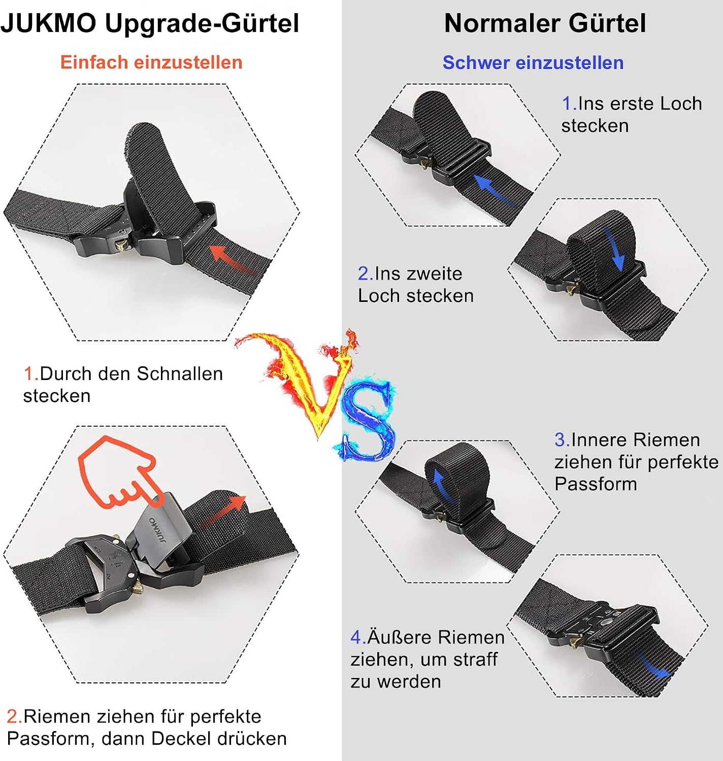 Thumbnail 2 de JUKMO Taktischer Gürtel 3,8 cm