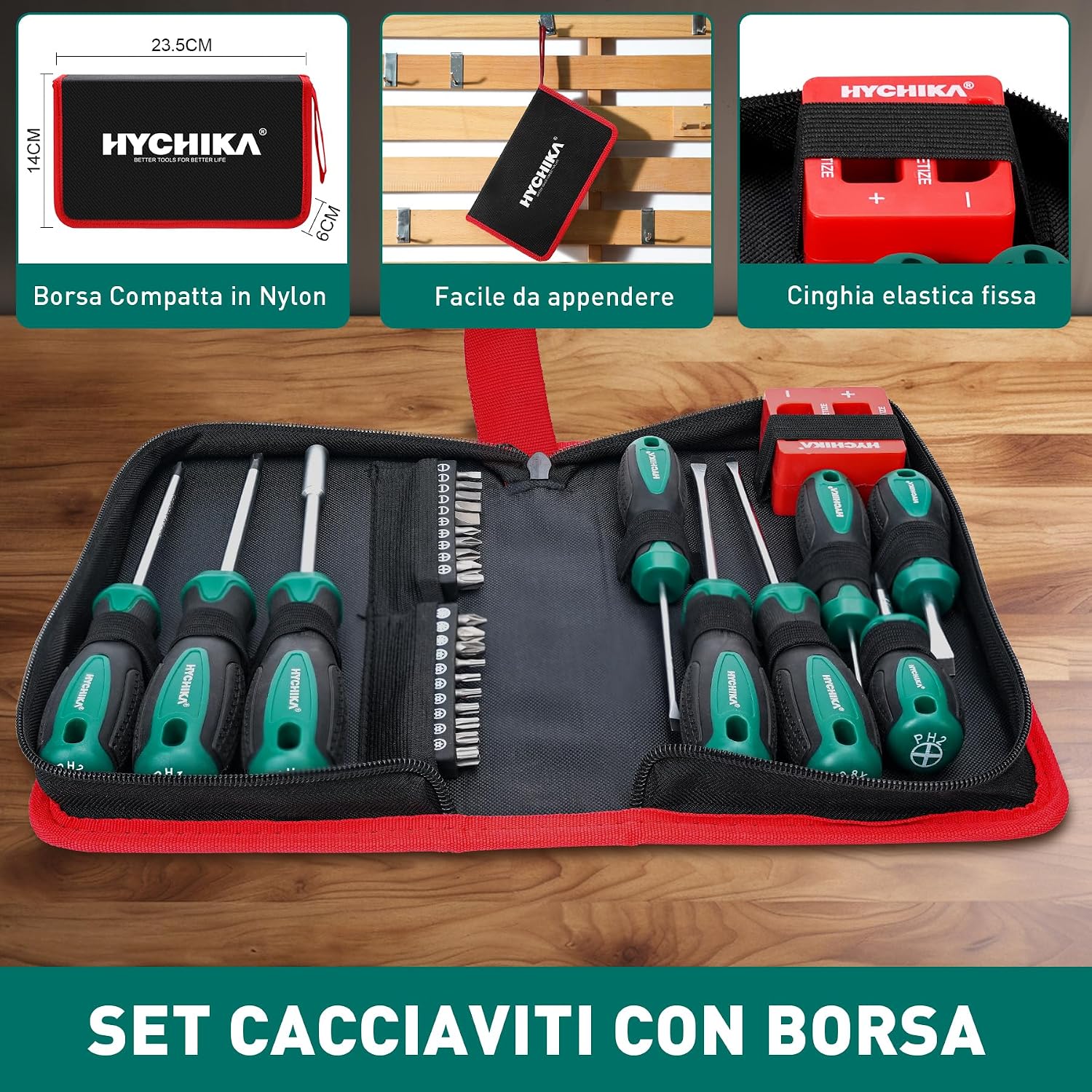 Thumbnail 3 de HYCHIKA 30 PZ Set cacciaviti professionali per casa e DIY 🛠