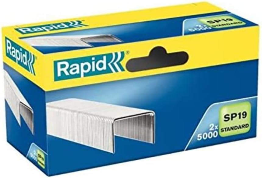 Detalle 1 de Rapid 24873900 – 3 x Boîtes de 5000 Agrafes SP19/6 mm Galva