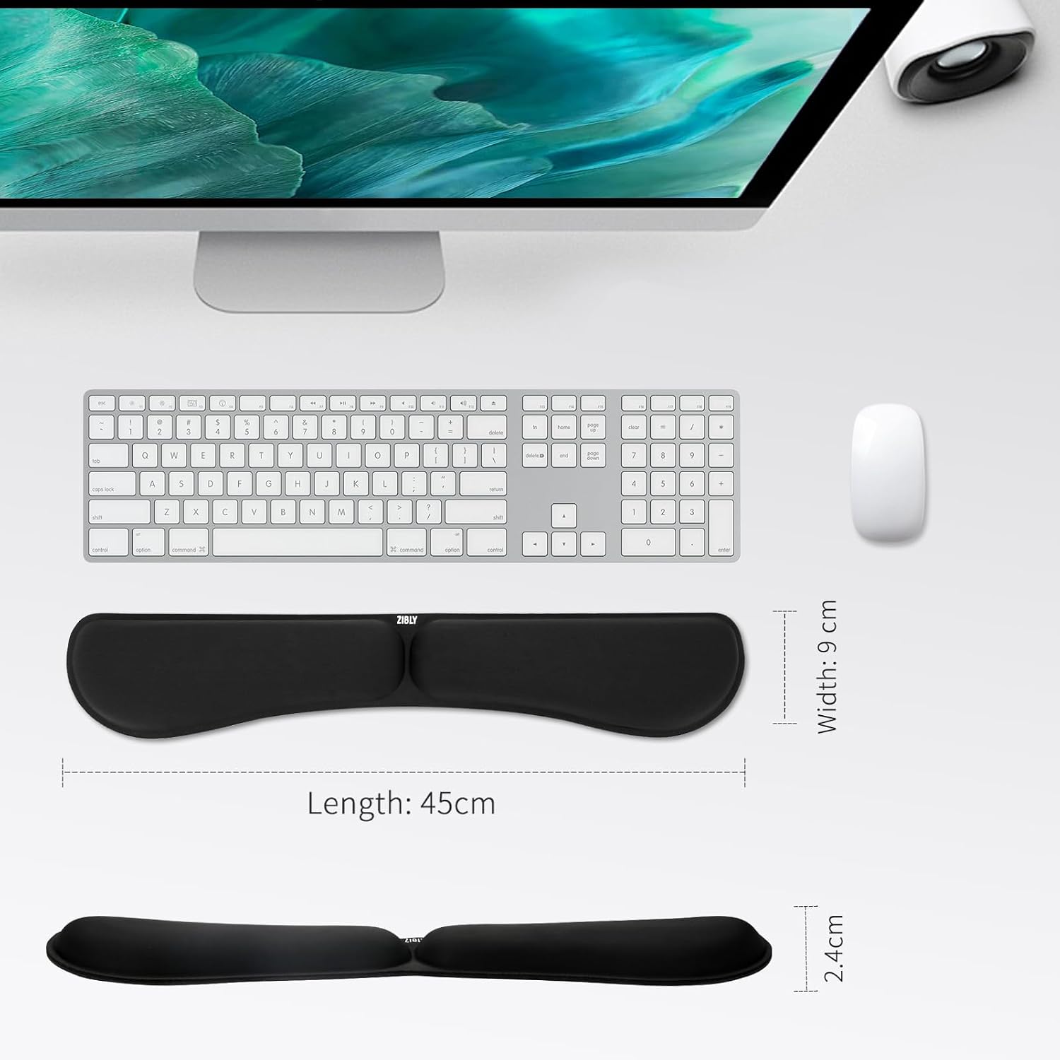 Detalle 2 de ZIBLY Keyboard Wrist Rest - Anti-Skid Non Slip Ergonomic Wrist Support for Keyboard - Easy Typing, Pain Relief - Wrist Rest Keyboard Premium Memory Foam for Work from Home Gaming Computer Laptop
ZIBLY Keyboard Wrist Rest - Anti-Skid Non Slip Ergono…