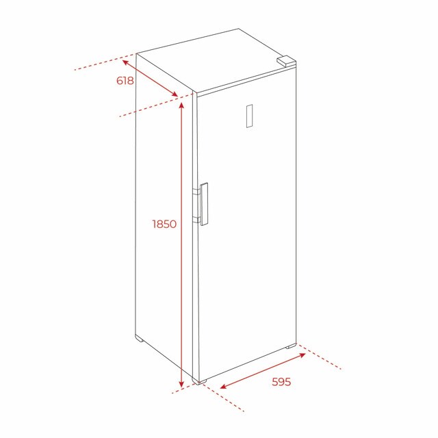 Thumbnail 3 de Teka RSF 75640 INOX congelador 1 puerta ✅