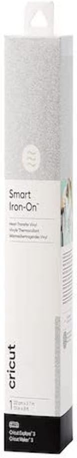 Thumbnail 3 de Cricut Smart Iron-On Heat-Transfer Vinyl Glitter Silver 33 cm x 0,9 m (1 foglio) – senza tappeto