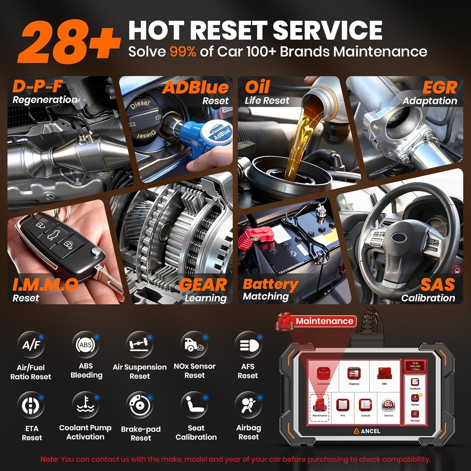 Thumbnail 2 de ANCEL DS500 Elite OBD2 Scanner 7-inch