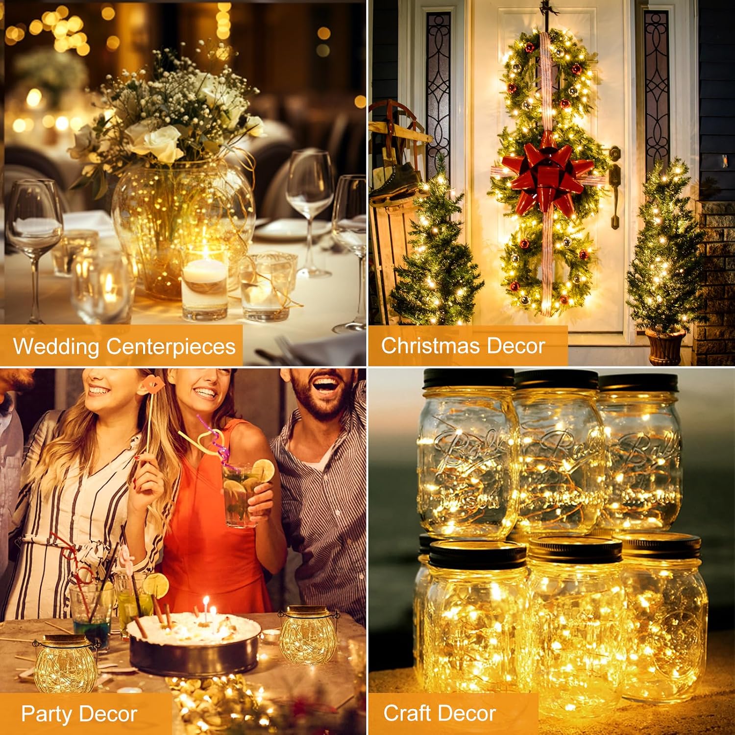 Thumbnail 4 de btfarm BL26-30-CA Fairy Lights, 30-Pack, Warm White 20-LED Silver Wire
