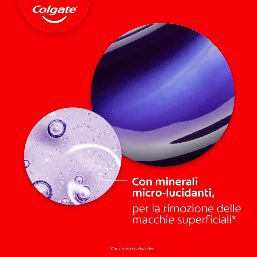 Detalle 2 de Colgate Max White Purple Serum 40ml – Booster sbiancante istantaneo con tecnologia di correzione del colore