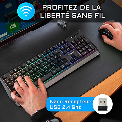 Thumbnail 1 de The G-Lab Combo Tungsten: Clavier et Souris Gaming Sans Fil, RGB et Performance