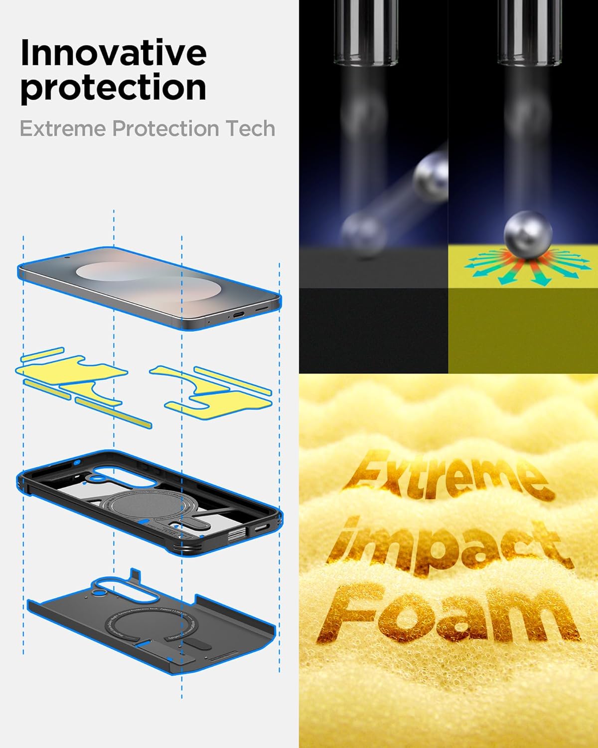 Thumbnail 4 de Spigen Tough Armor MagFit pour Samsung Galaxy S25 FE – coque renforcée noire