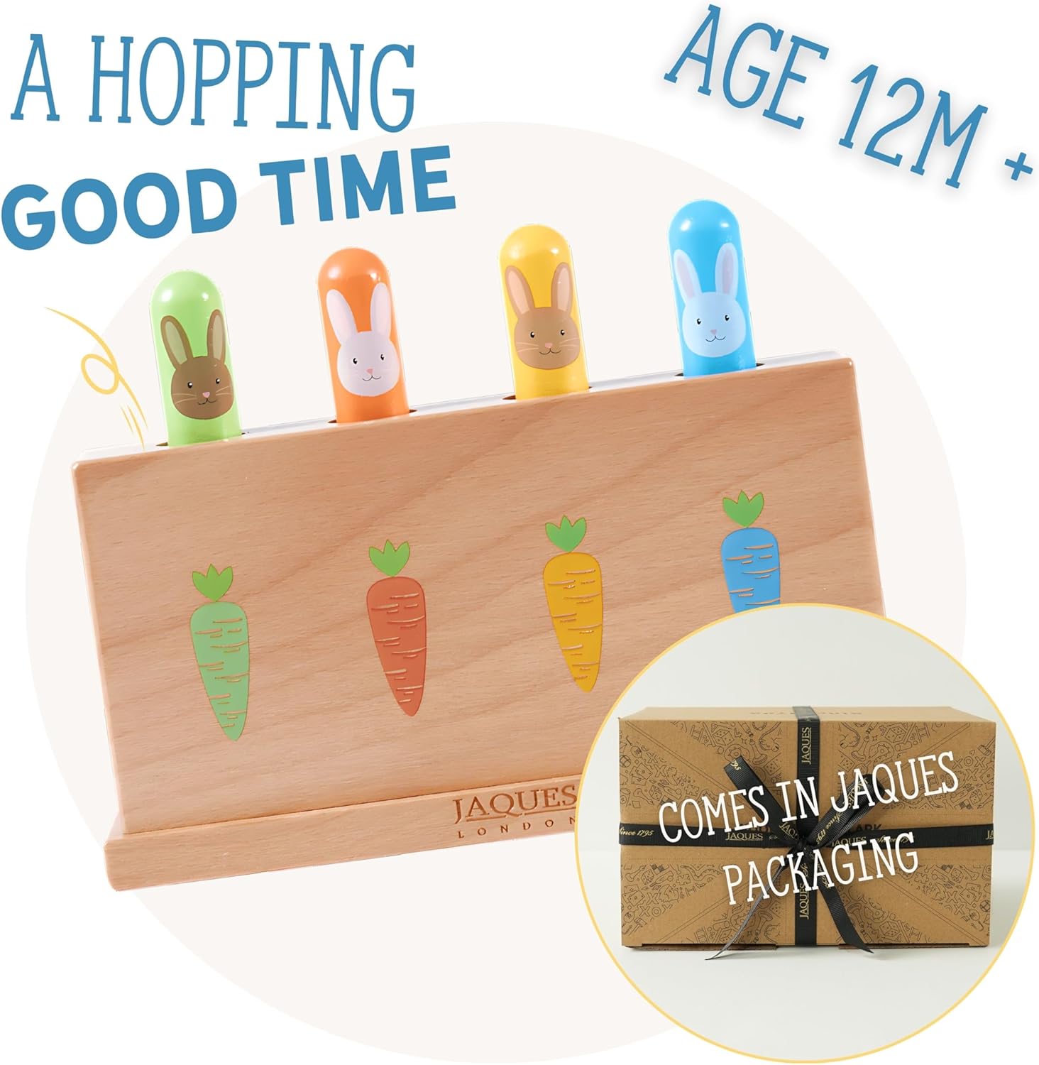 Detalle 2 de Jaques Bunny Pop Up Toy 12 months