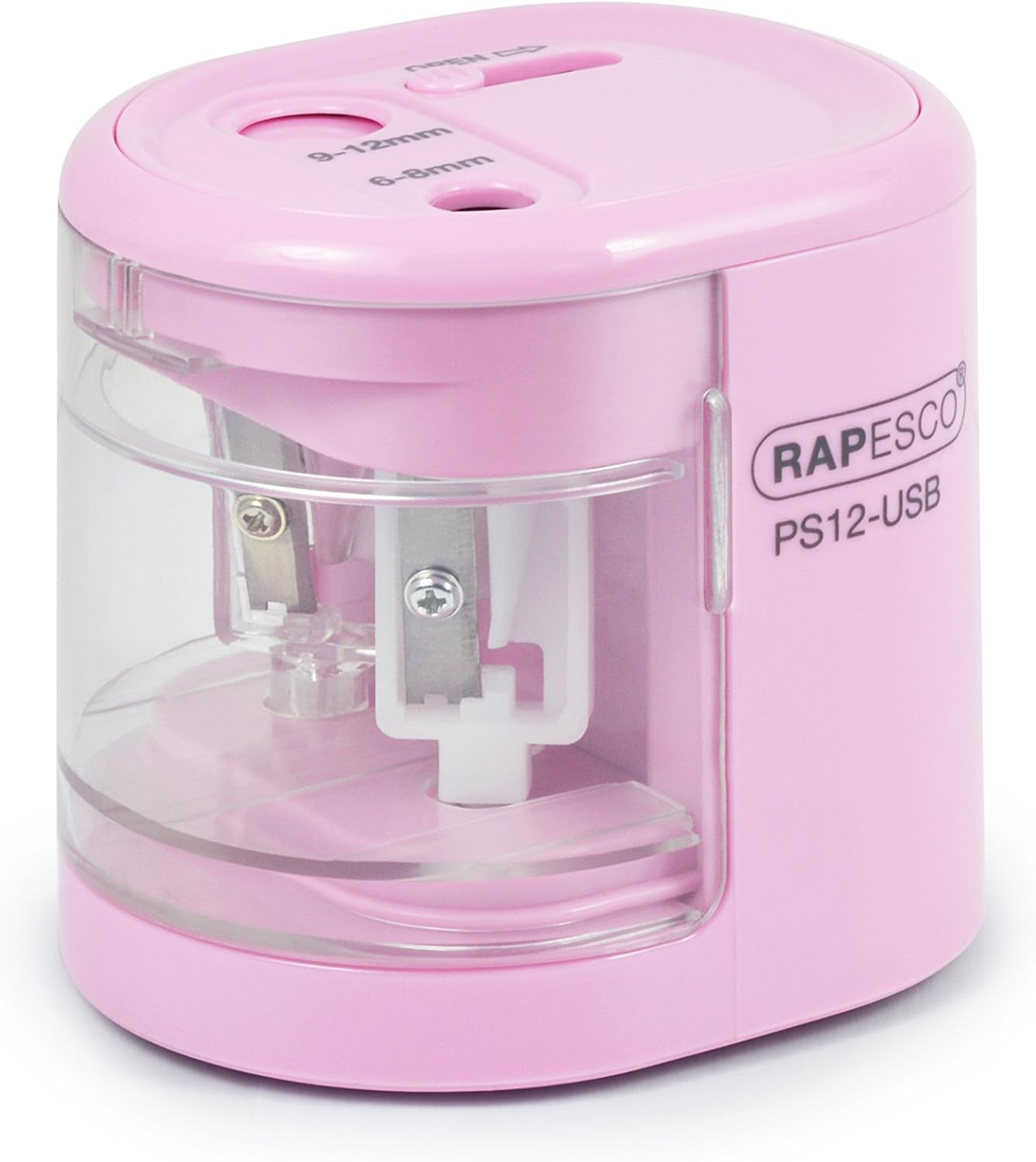 Thumbnail 3 de Rapesco 1446 PS12-USB Automatic/Electric Pencil Sharpener with USB or Battery (not Included) - Candy Pink
