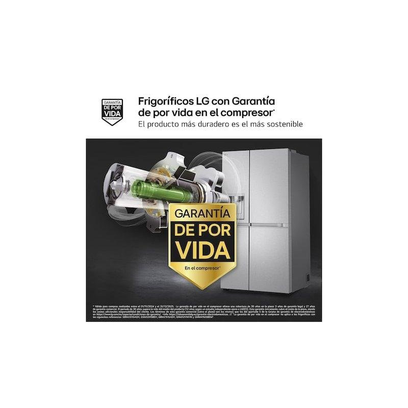 Detalle de Frigorífico Americano LG GSLE91MBAB No Frost 179 cm | 623 L, inox, WiFi DoorCooling+