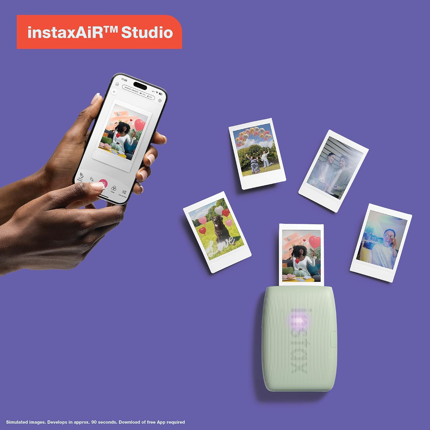 Detalle 2 de Fujifilm 16832194 Instax Mini Link 3 Smartphone Printer, Clay White