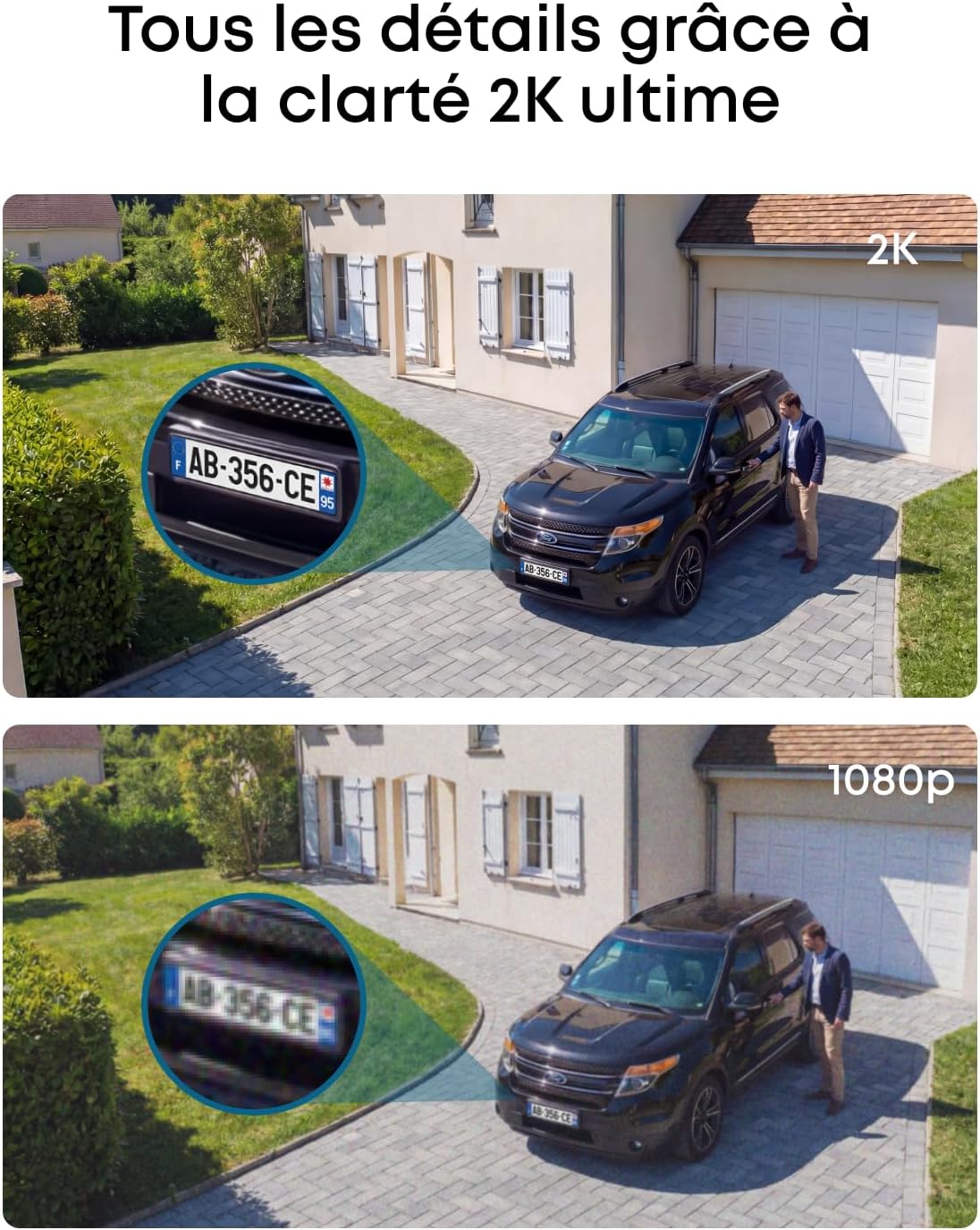 Detalle de eufyCam C37: Caméra de surveillance extérieure 2K avec suivi IA 360° et solaire
