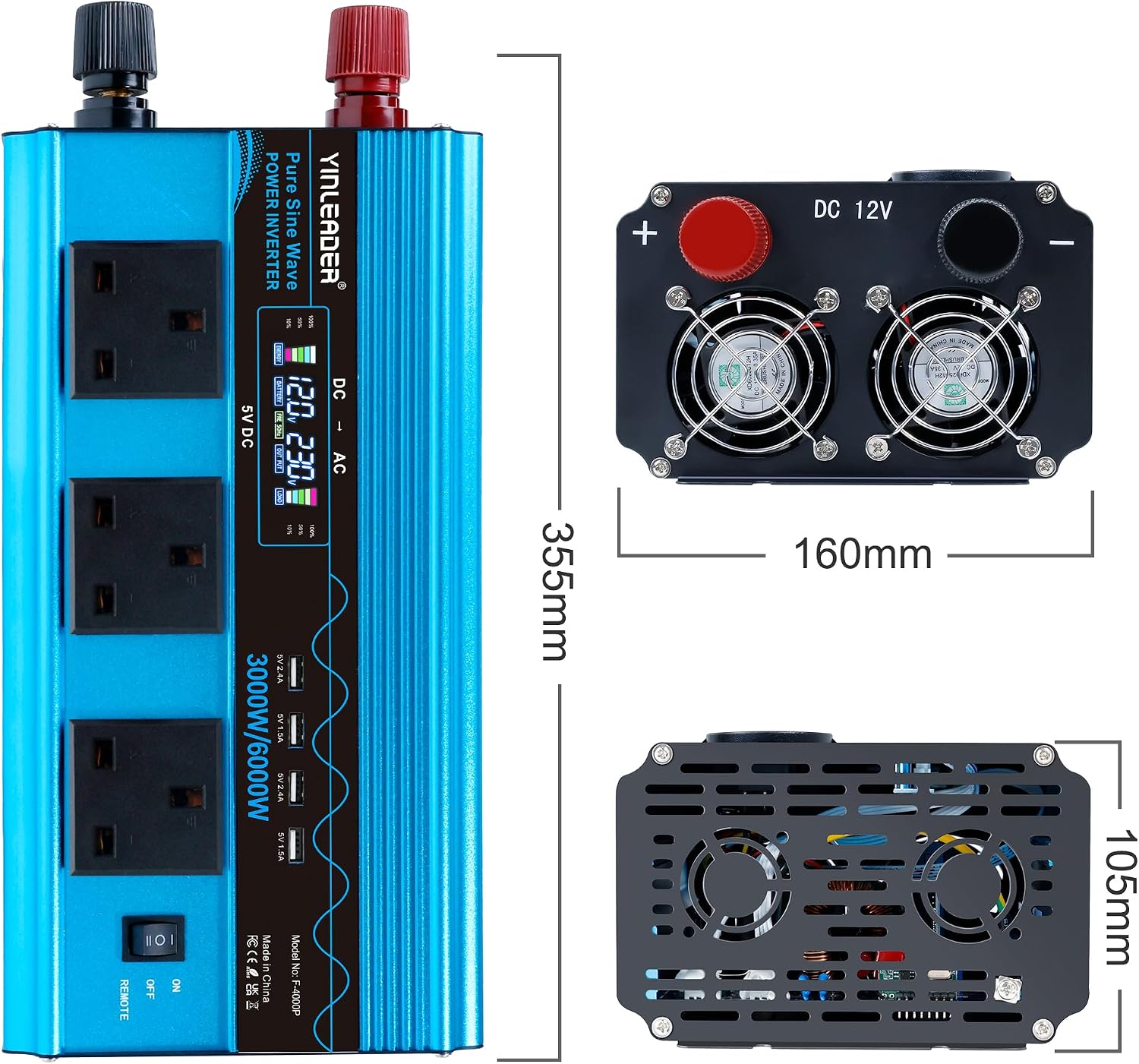 Detalle de Yinleader Pure Sine Wave Inverter 3000W