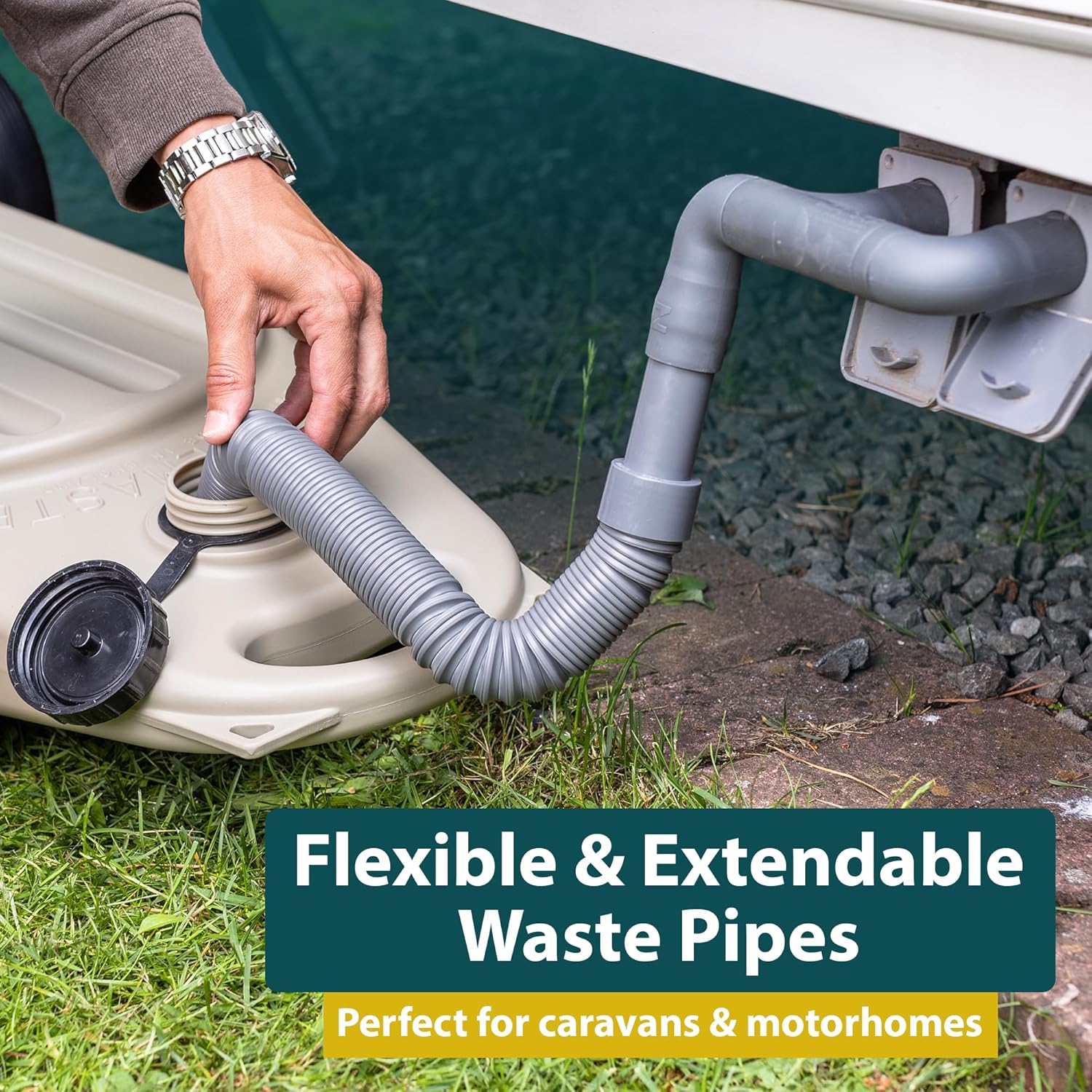 Detalle de Colapz Collapsible Waste Pipe System for Caravans and Motorhomes
