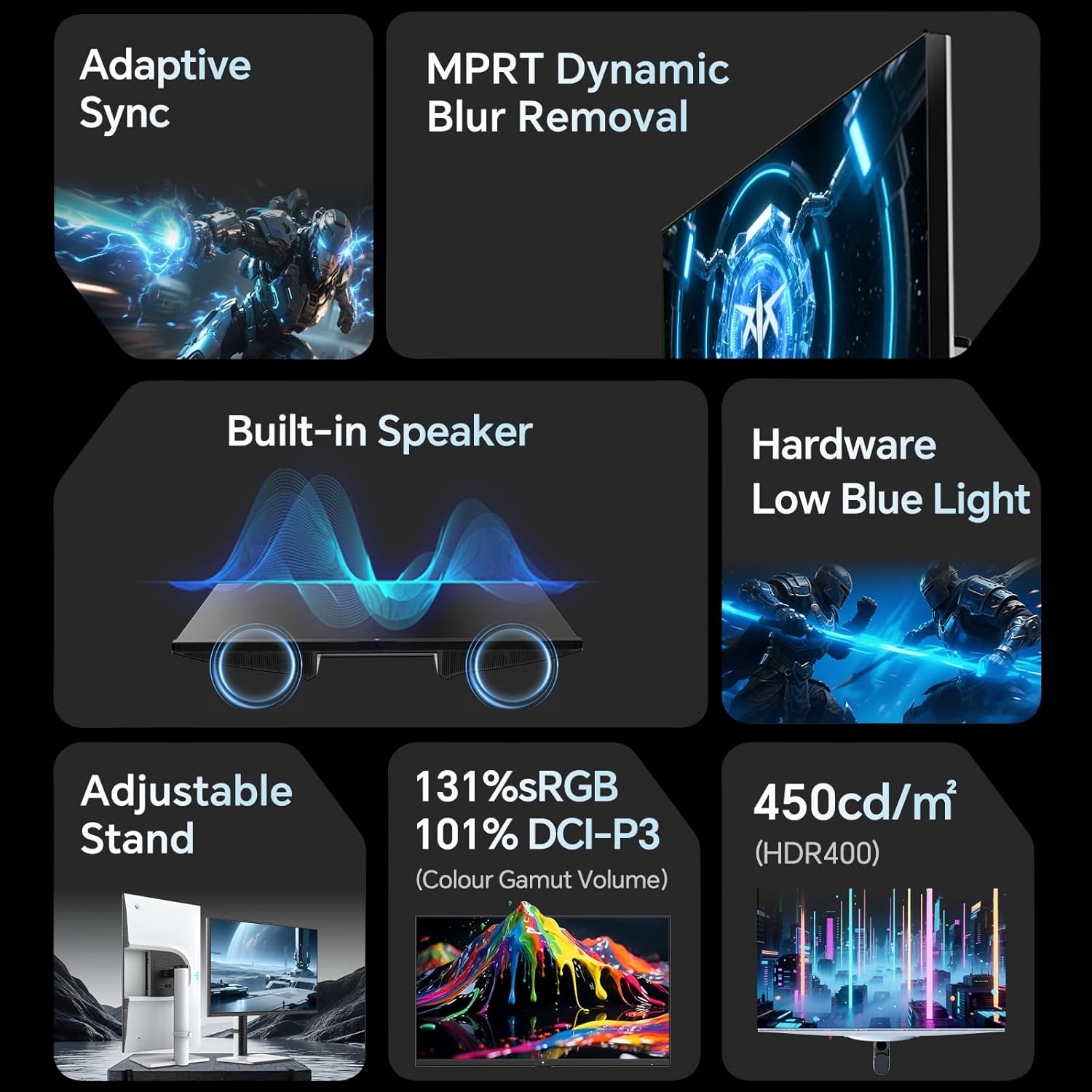 Thumbnail 2 de KTC Gaming Monitor 27 Inch – 2K 200Hz (OC 210Hz) with Built-in Speakers
