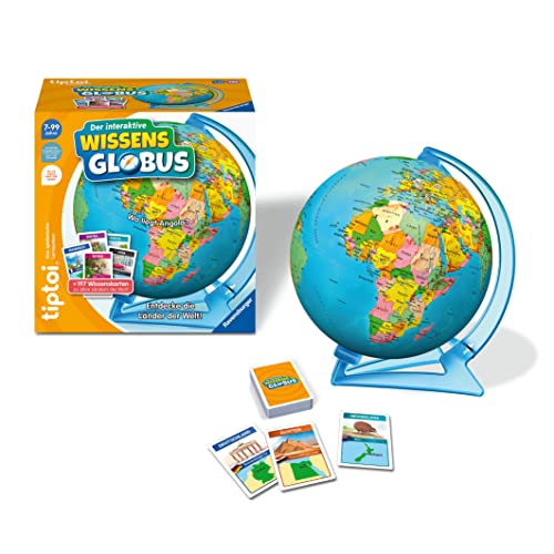 Thumbnail 1 de Ravensburger tiptoi Spiel 00107 – Der interaktive Wissens-Globus (ab 7 Jahre, 1–4 Spieler)
