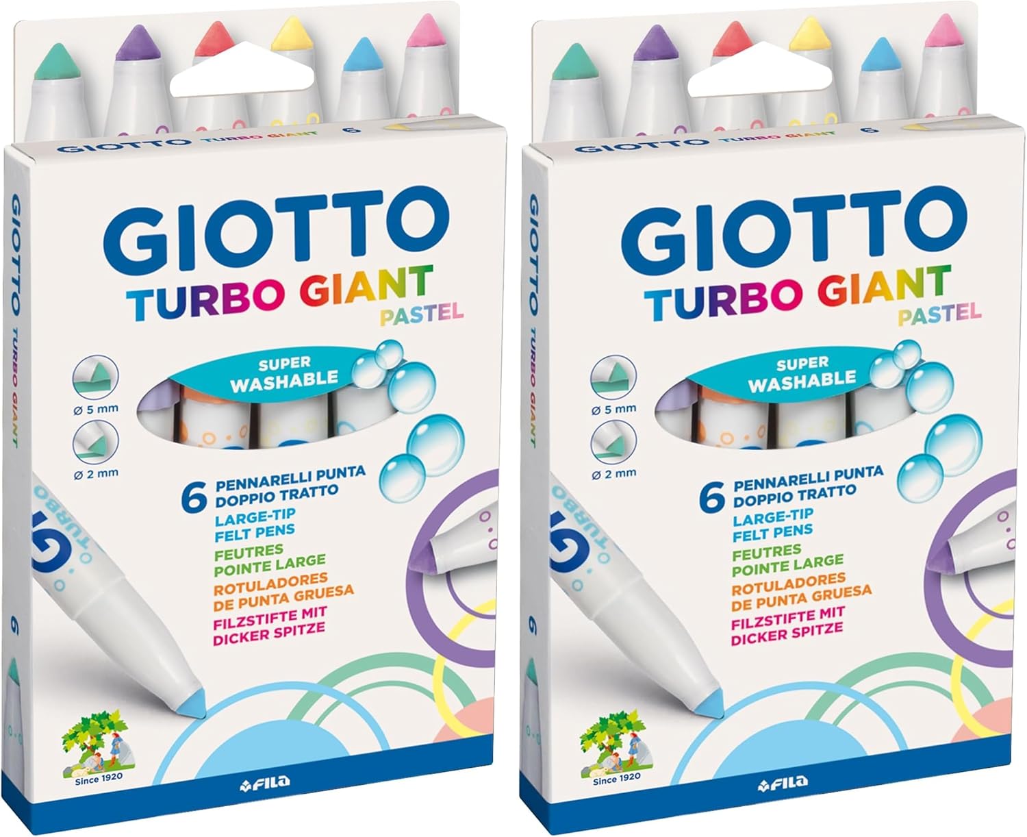 Thumbnail 6 de Giotto Turbo Giant Barattolo 32 pennarelli Punta conica – set eco-friendly per la scuola