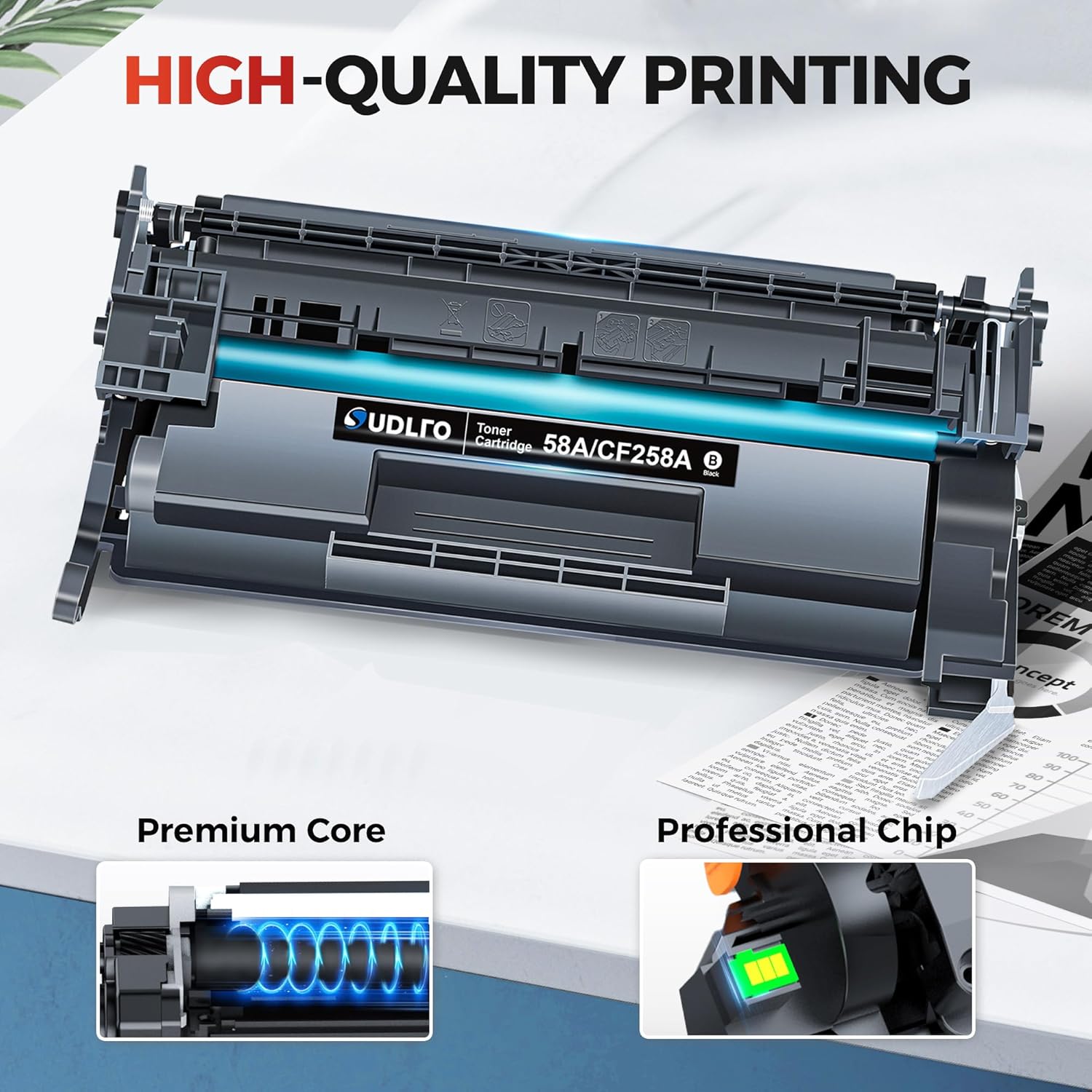 Thumbnail 3 de 58A CF258A 2 Pack Toner 🖨️