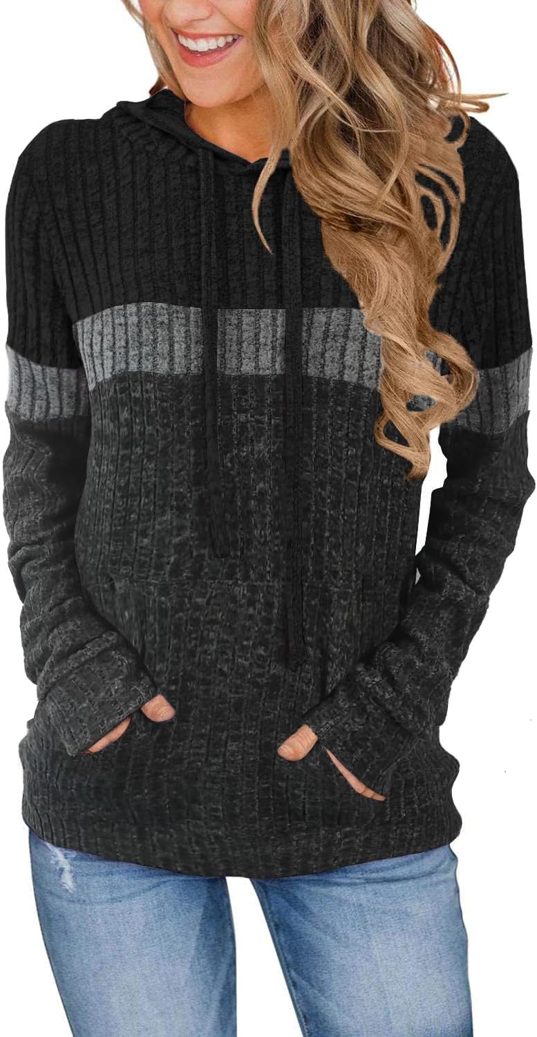 Detalle de MixShe Color Block Knit Hoodie