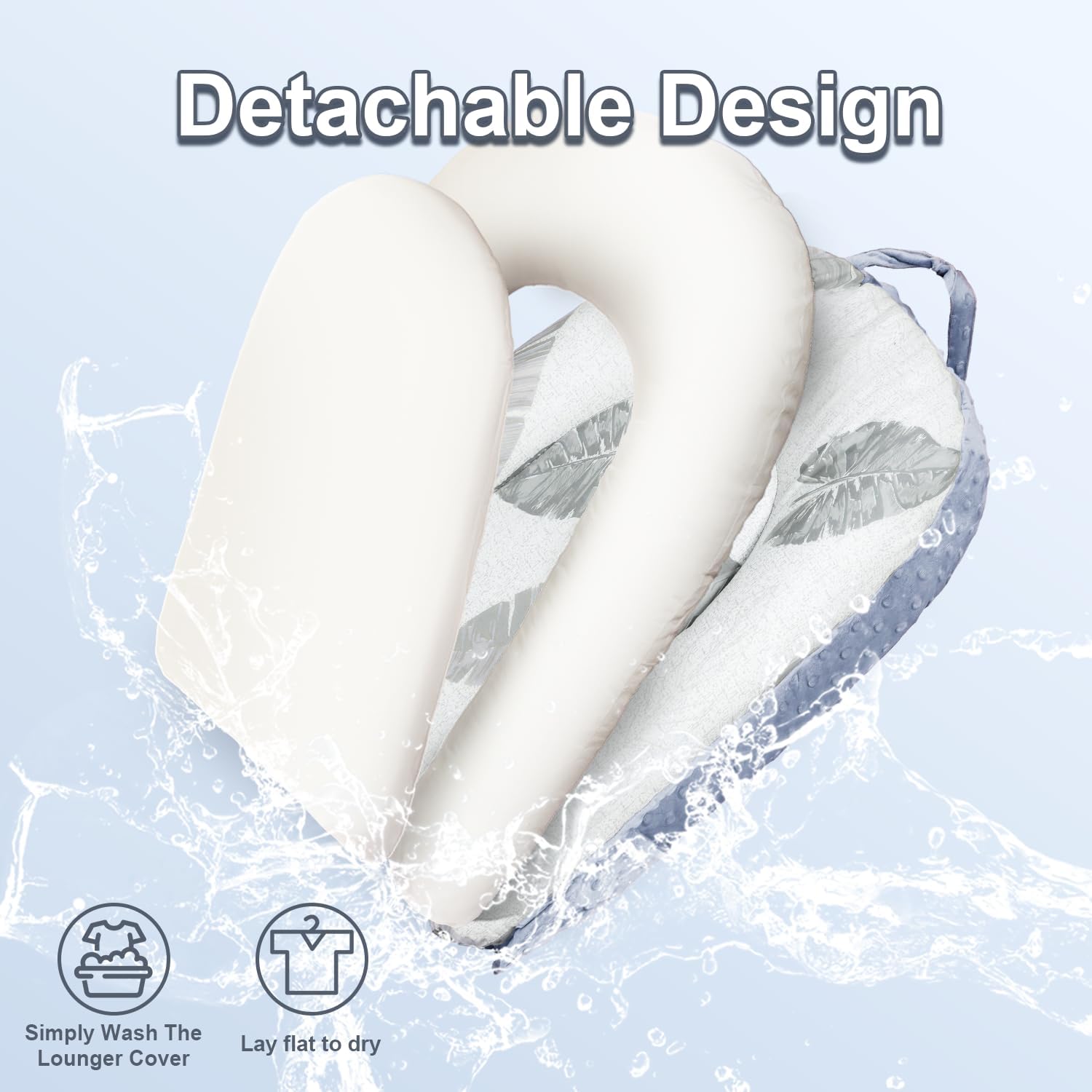 Detalle 2 de Asstikoo Baby Nest Pod 3-in-1: Foldable Lounger for 0–24 Months