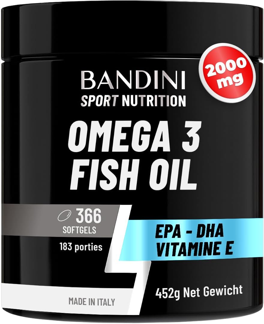 Detalle de BANDINI Omega 3 visolie, 366 softgels met 360 mg EPA en 240 mg DHA