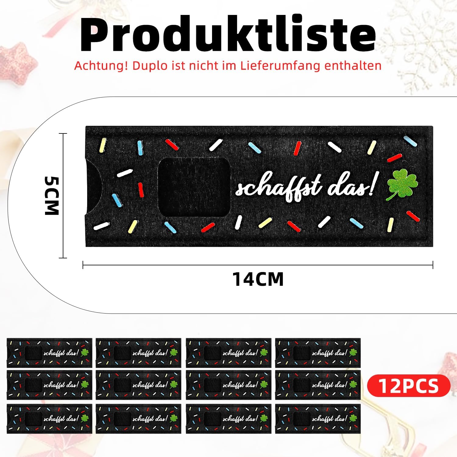 Detalle 2 de Giftota Du schaffst das Geschenke 12er