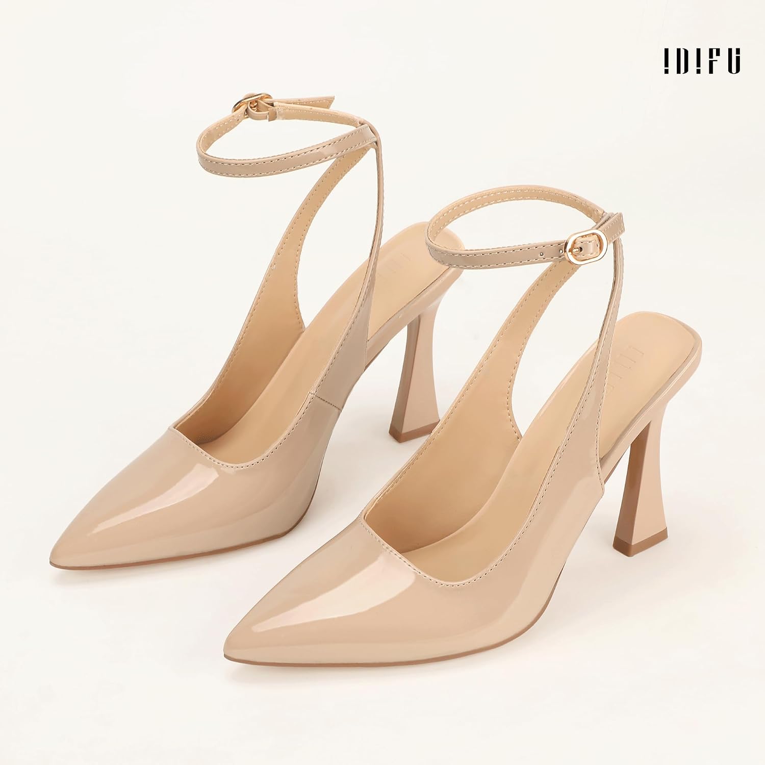 Detalle 2 de IDIFU Women's Slingback Pumps, Pointed Toe