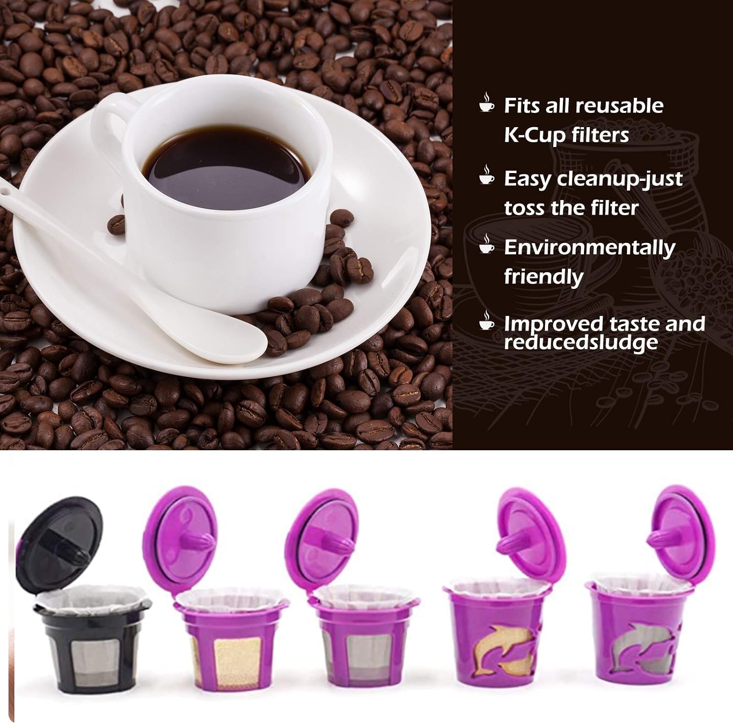 Thumbnail 6 de K Cup Disposable Paper Filters 150