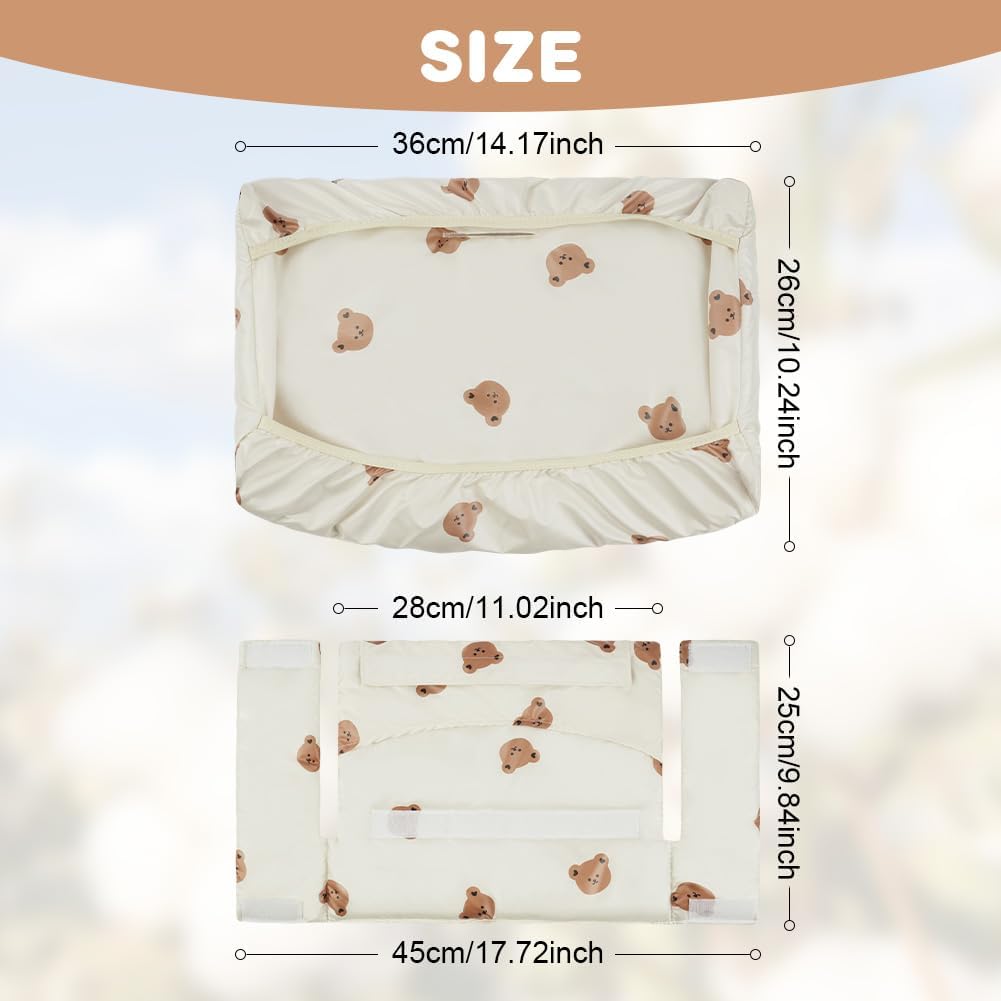 Detalle 2 de Vicloon 4834802 Bear High Chair Cushions, Cotton, Waterproof and Wipe-Clean