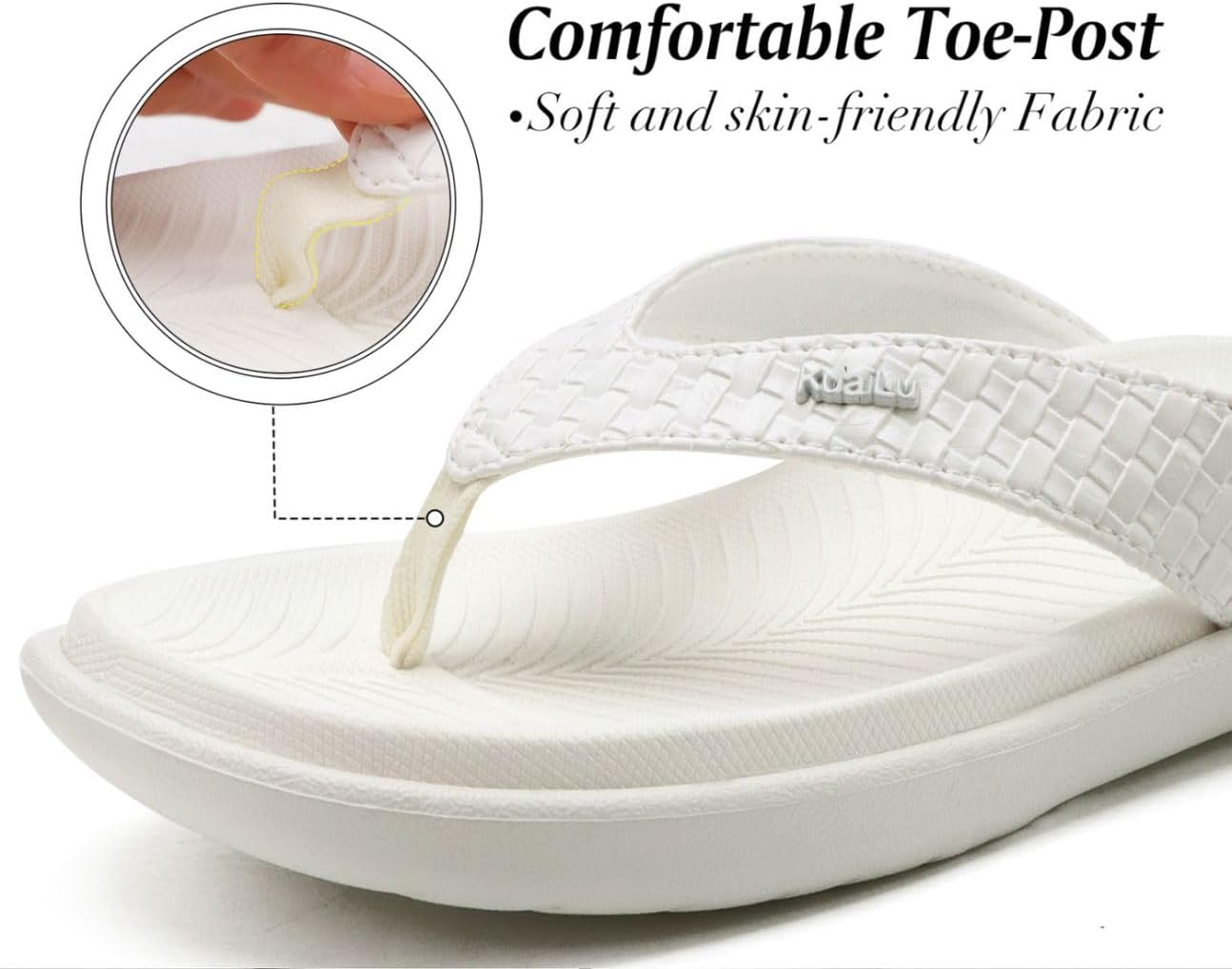 Thumbnail 6 de KuaiLu Women's Flip Flops with Arch Support and Yoga Mat Insole