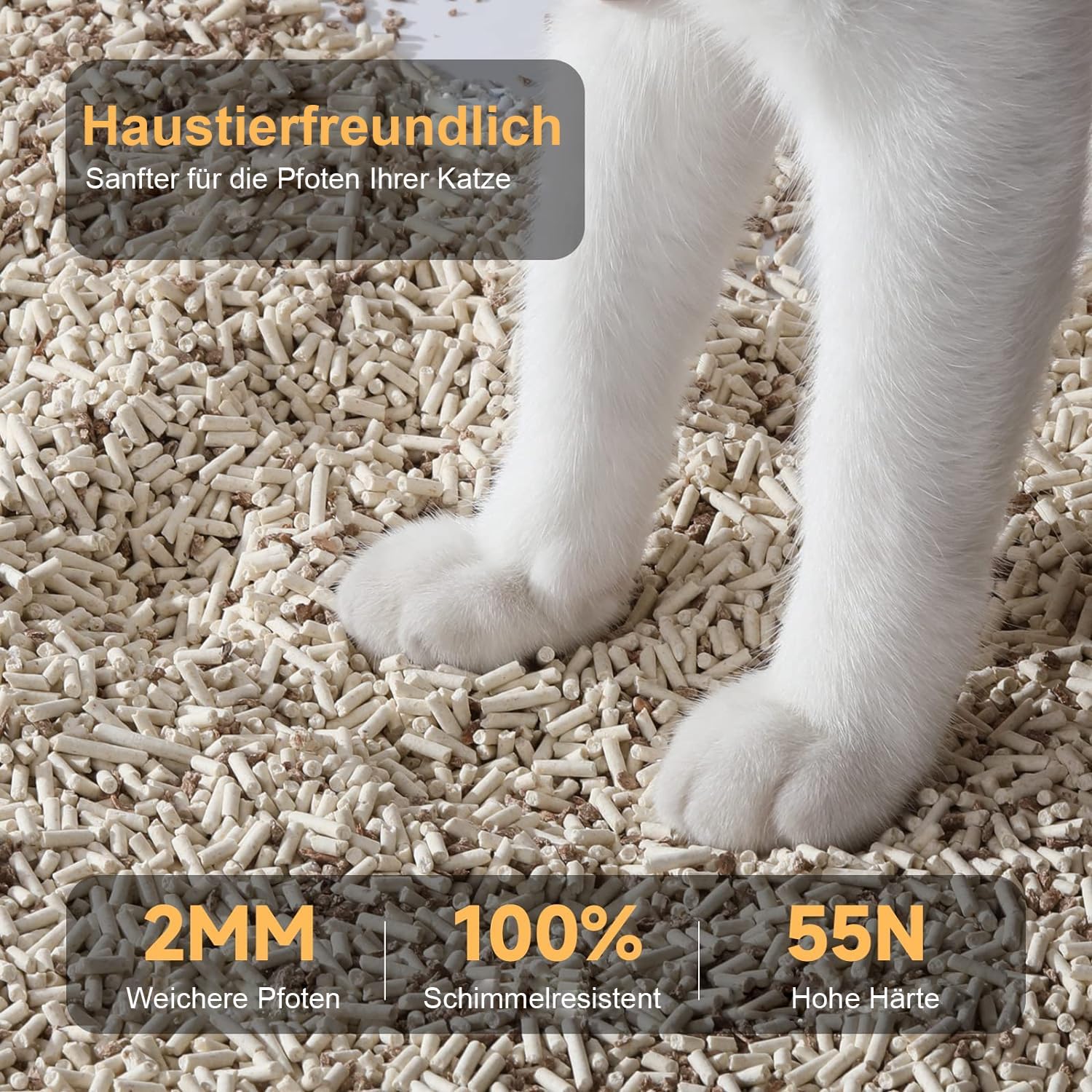 Thumbnail 6 de FUKUMARU Tofu Katzenstreu 5.4 kg – Klumpstreu mit Tofu und Apfelholzpellets
