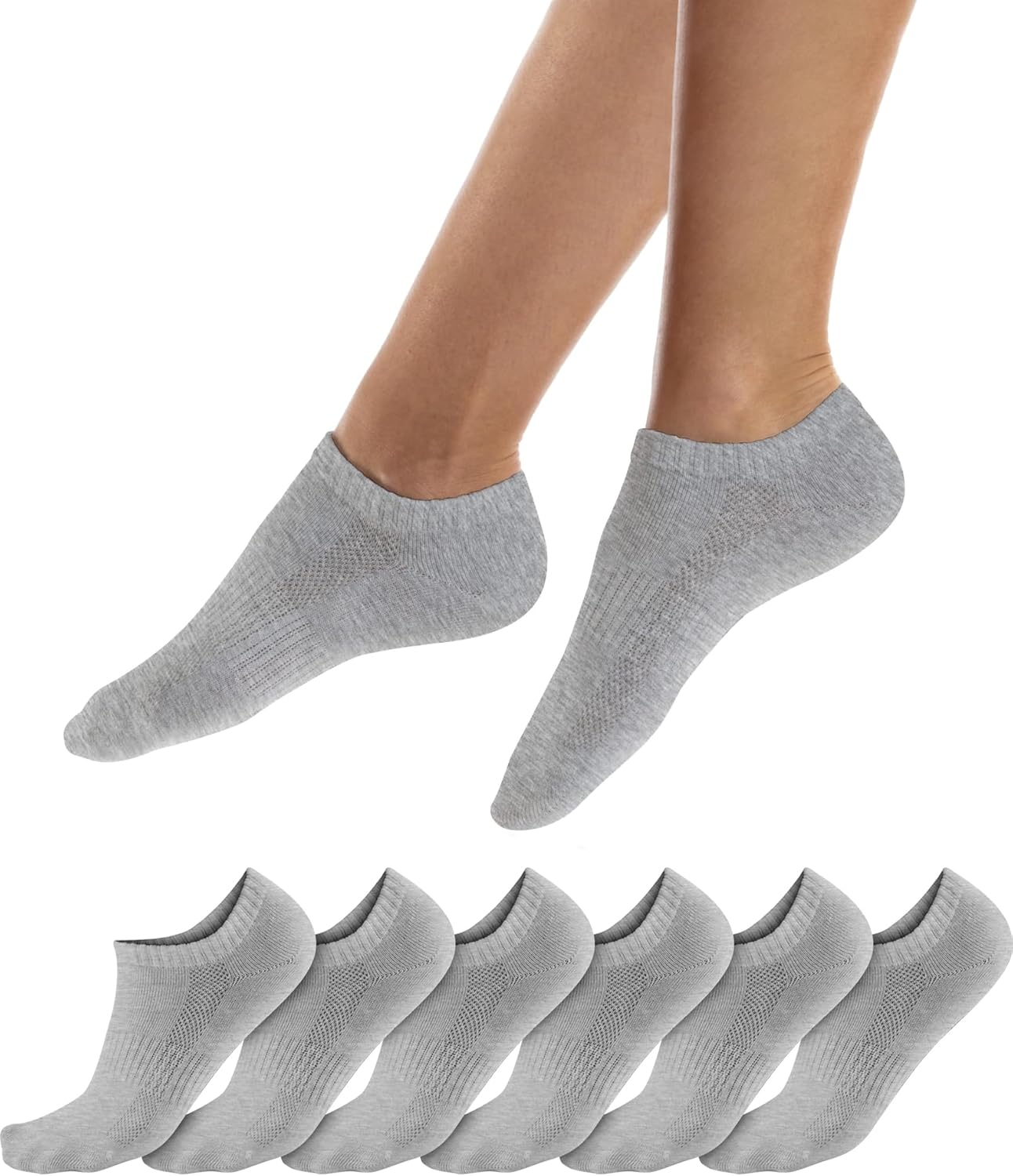 Thumbnail 5 de QINCAO Sneaker Socken (6/10 Paar) aus Baumwolle – kurze Sport- und Laufsocken für Herren & Damen
