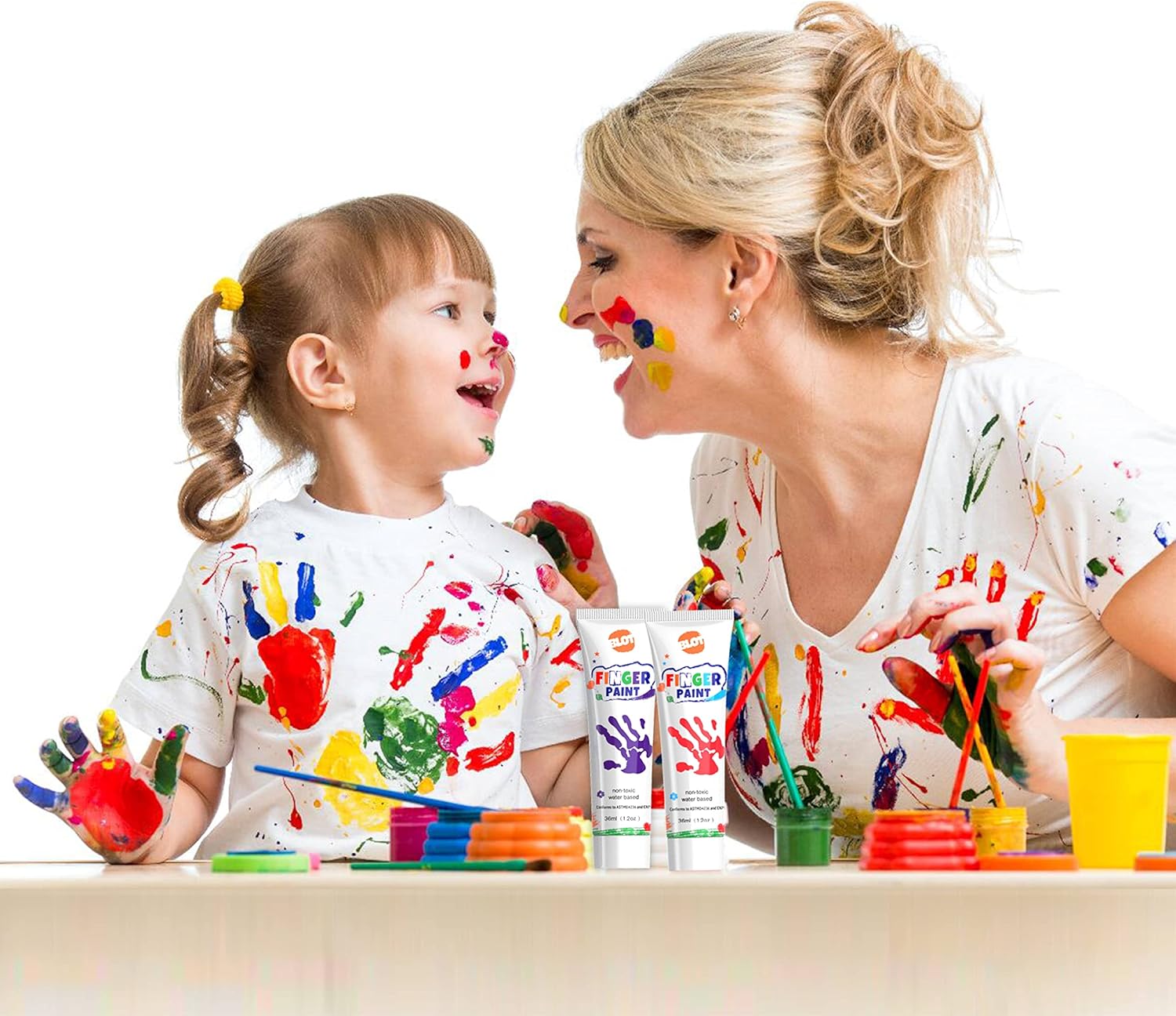 Thumbnail 5 de BLOT Peinture au Doigt Lavable pour Enfants – Kit 10 Couleurs (36 ml/tube)