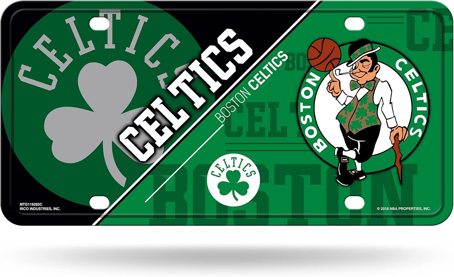 Thumbnail 3 de Rico Industries NBA Basketball Metal Auto Tag (6" x 12") — License Plate Attachment for Truck/Car/SUV