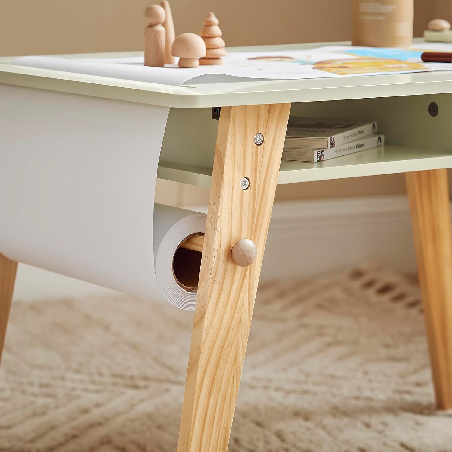 Thumbnail 6 de SoBuy KMB92-GR Juego de mesa infantil 80x44x50 cm