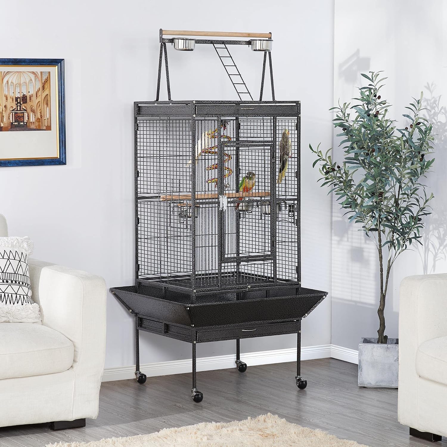 Thumbnail 6 de Yaheetech 174cm Bird Cage large parrot cage