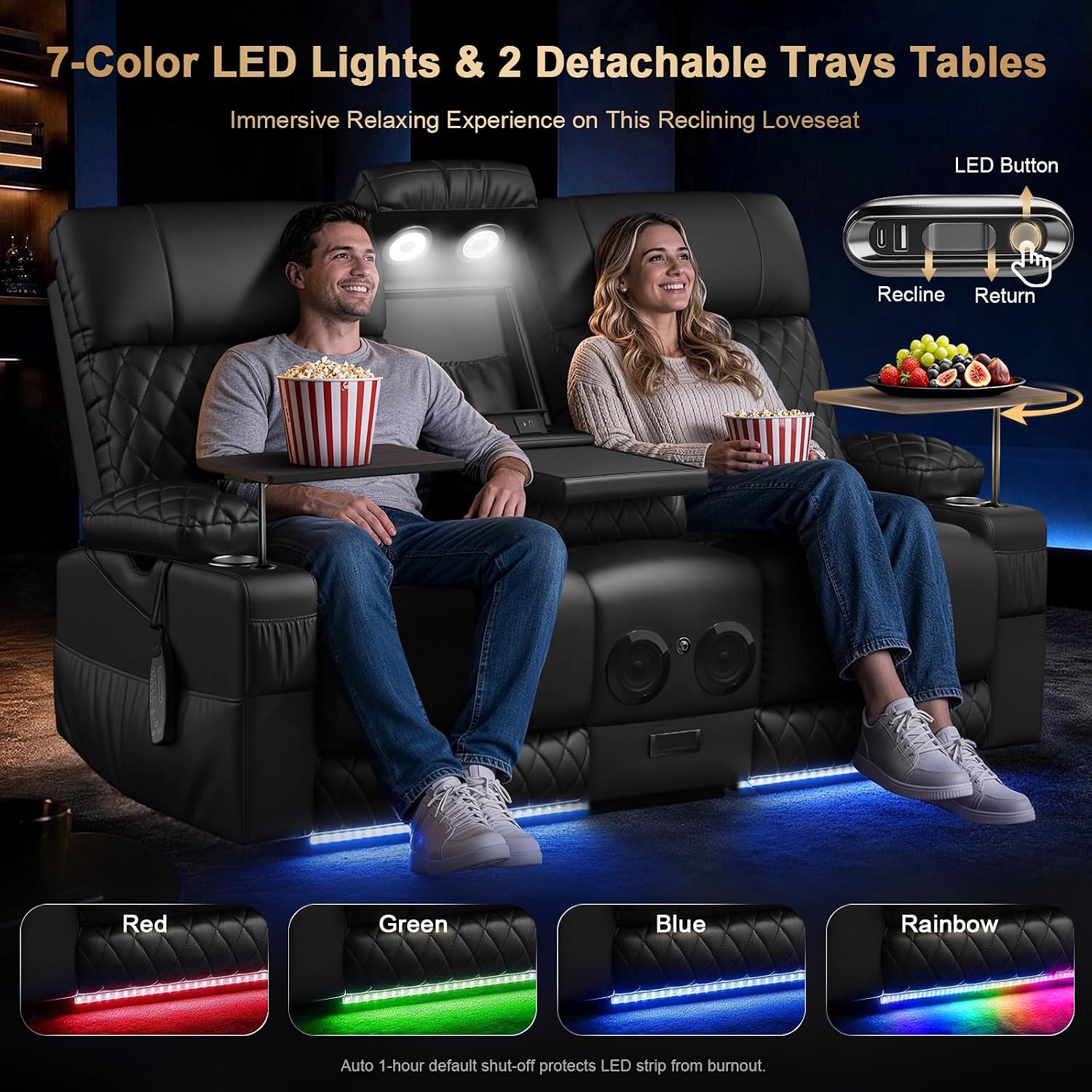 Detalle 2 de Power Loveseat Recliner Sofa