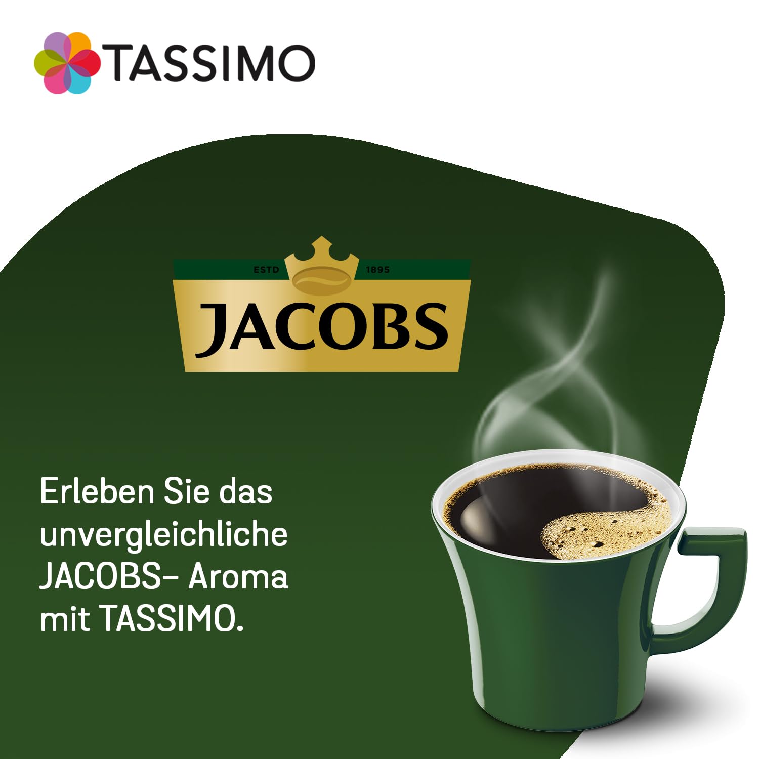 Detalle de Jacobs Caffè Crema Classico - Tassimo Kapseln, 5 x 16 Pads (80 Kaffeekapseln)
