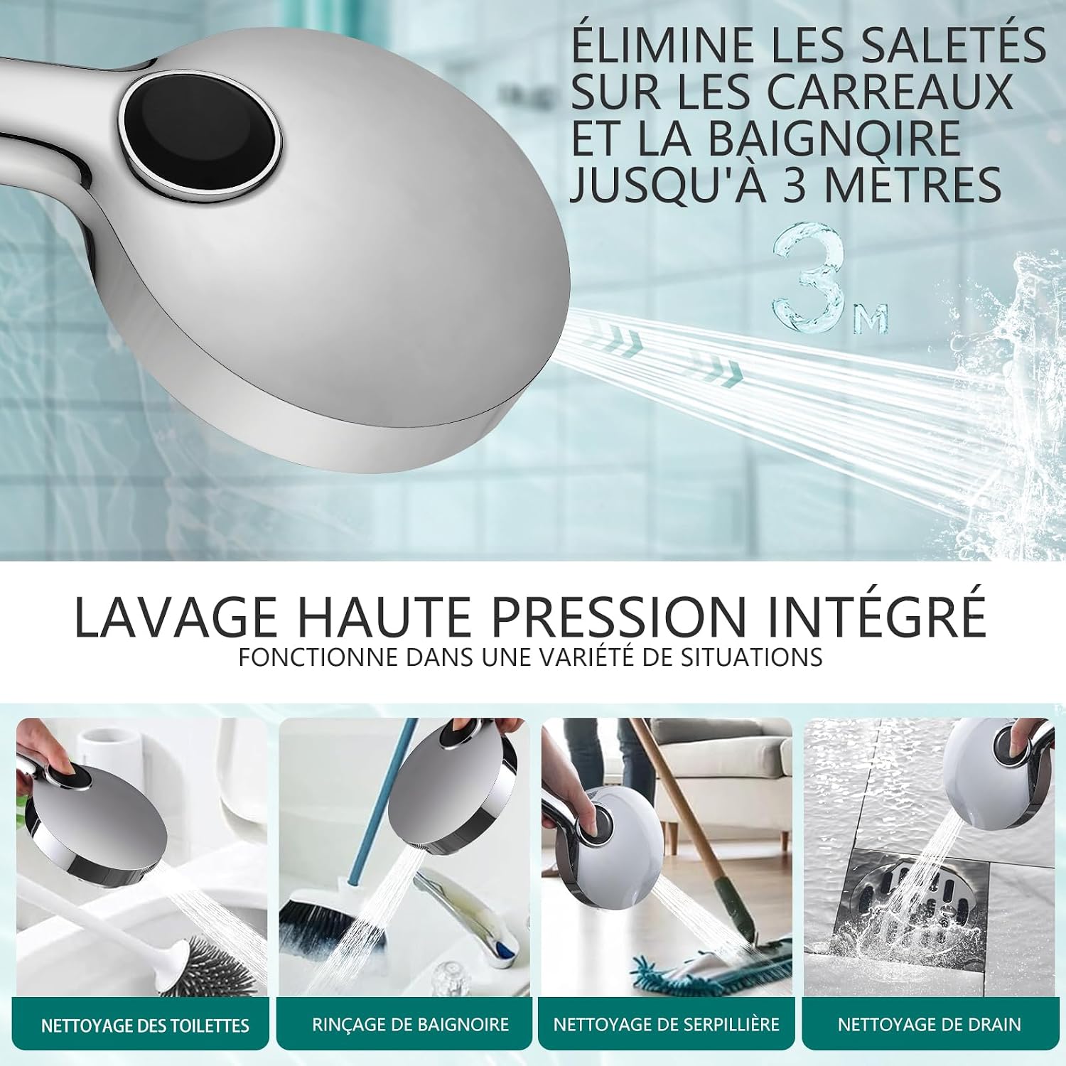 Detalle 2 de BECMai Pommeau de Douche 130 mm