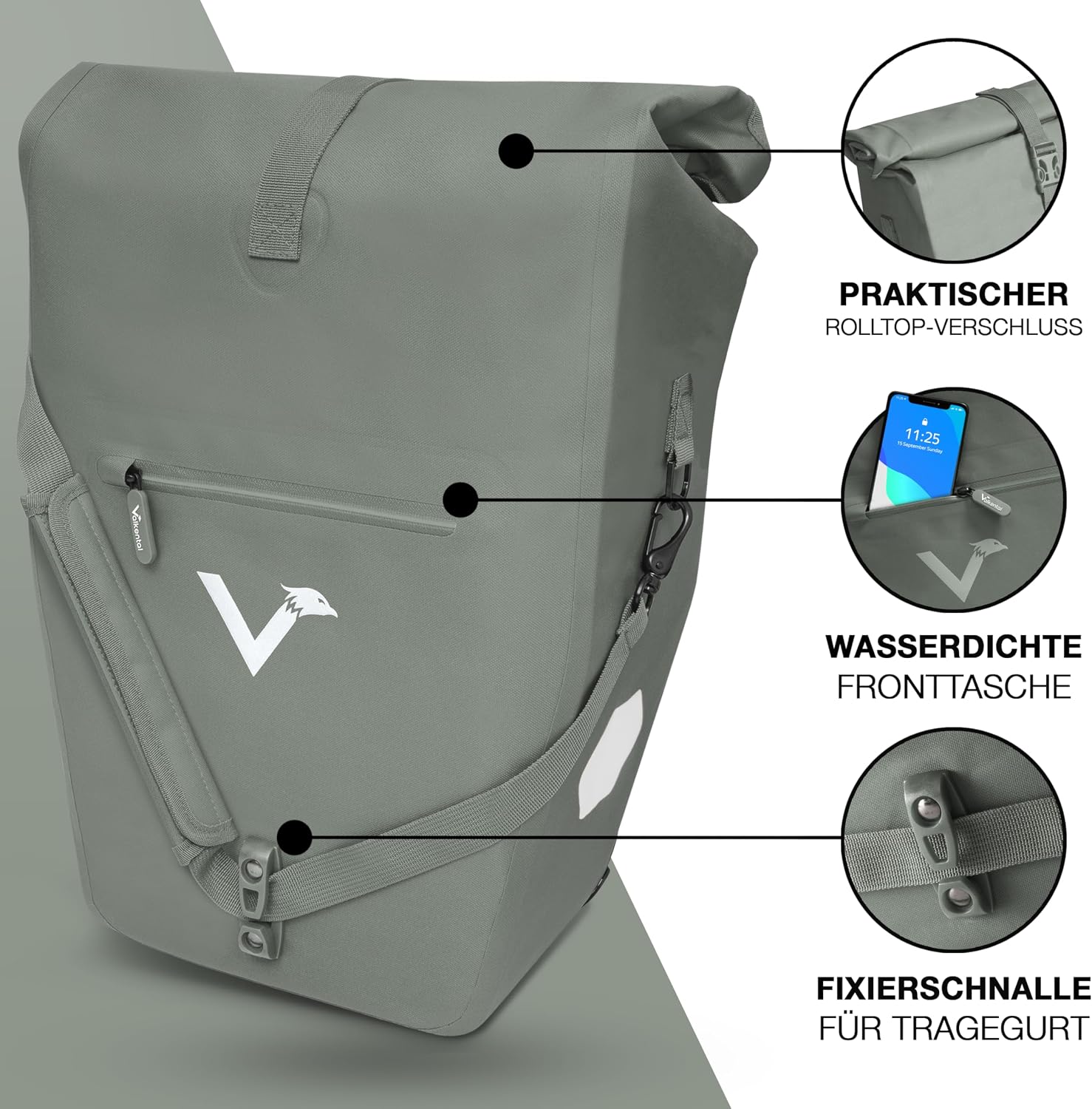 Thumbnail 2 de Valkental Große 28L Gepäcktasche wasserdicht